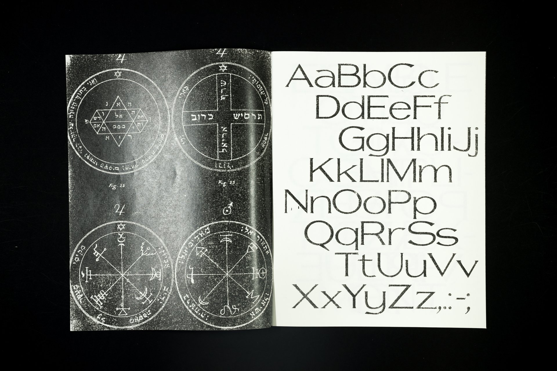 Esoterica Typeface specimen