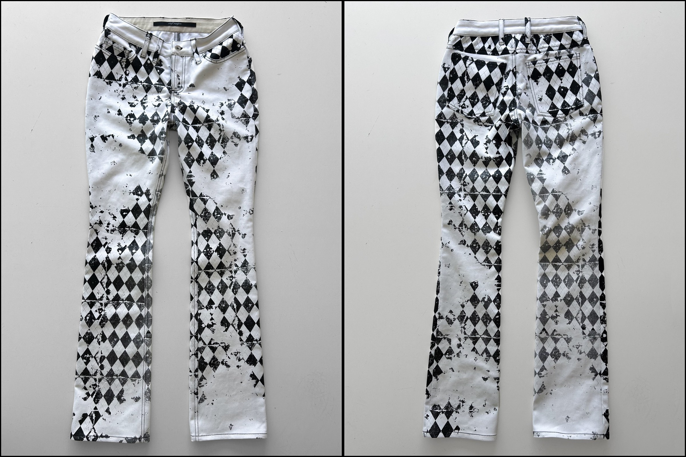 The Power of Failing Pt.1 jeans front and back diptych